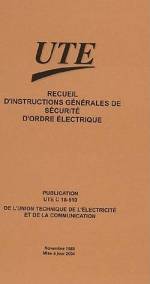 RECUEIL D'INSTRUCTIONS GENERALES DE SECURITE D'ORDRE ELECTRIQUE