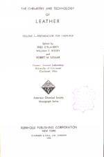 THE CHEMISTRY AND TECHNOLOGY OF LEATHER