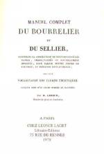 MANUEL COMPLET DU BOURRELIER ET DU SELLIER