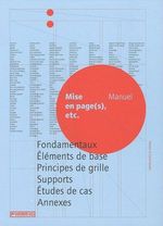 MISE EN PAGE(S), ETC. MANUEL