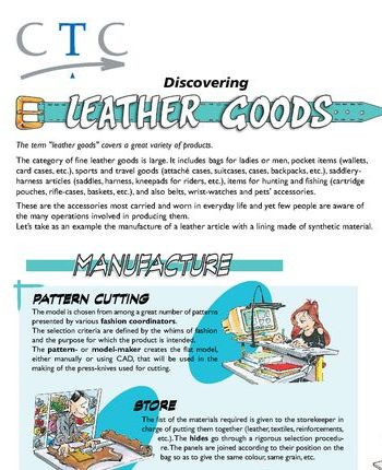 POSTER DISCOVERING LEATHER GOODS
