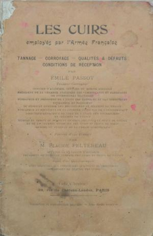 LES CUIRS EMPLOYÉS PAR L'ARMÉE FRANÇAISE