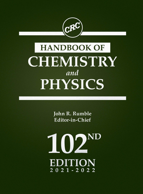 HANDBOOK OF CHEMISTRY AND PHYSICS
