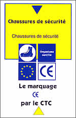 LE MARQUAGE CE DES CHAUSSURES DE SÉCURITÉ