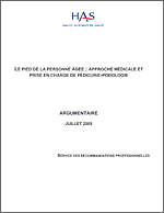 LE PIED DE LA PERSONNE ÂGÉE : APPROCHE MÉDICALE ET PRISE EN CHARGE DE PÉDICURIE-PODOLOGIE