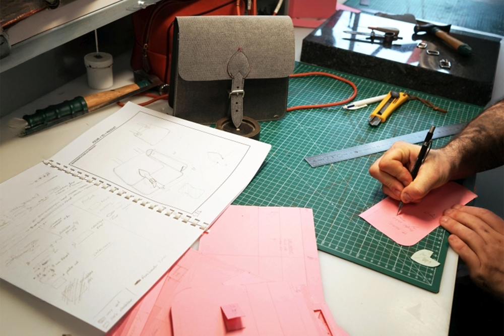 Leather goods working surface