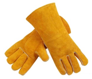Protective gloves for welders