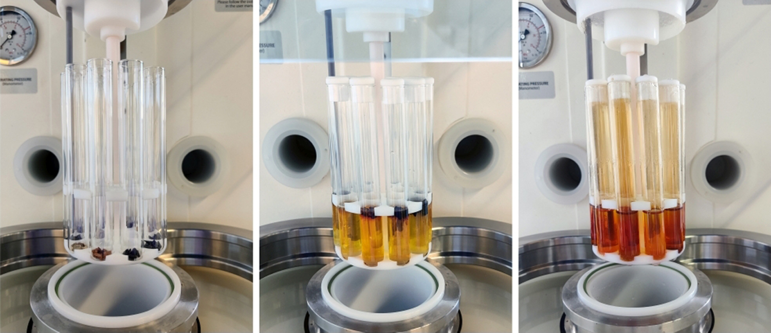 Éprouvettes de laboratoire