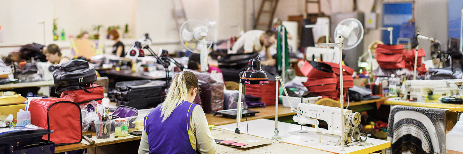 Leather goods manufacturing plant